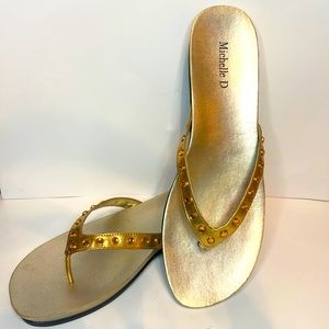 Gold sandals